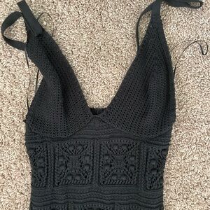 Anthropologie Slip Crochet Dress